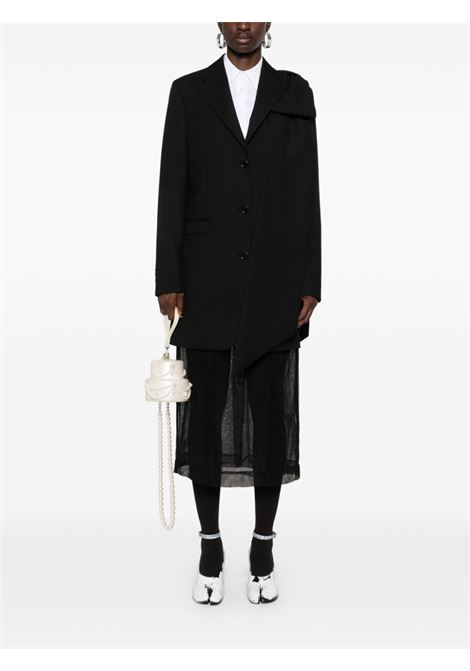 Black bow-detail coat Simone Rocha - women SIMONE ROCHA | 6101BOW1011BLK